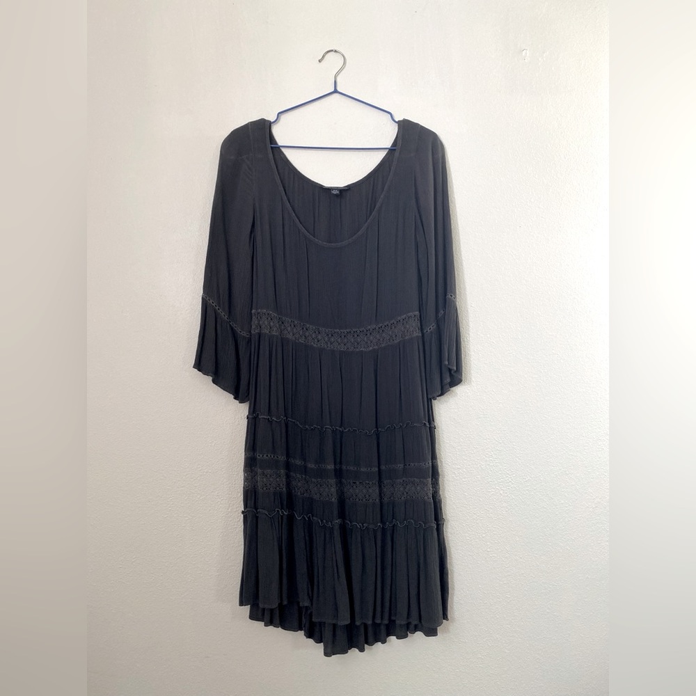 American Eagle Grey Boho Dress Size M